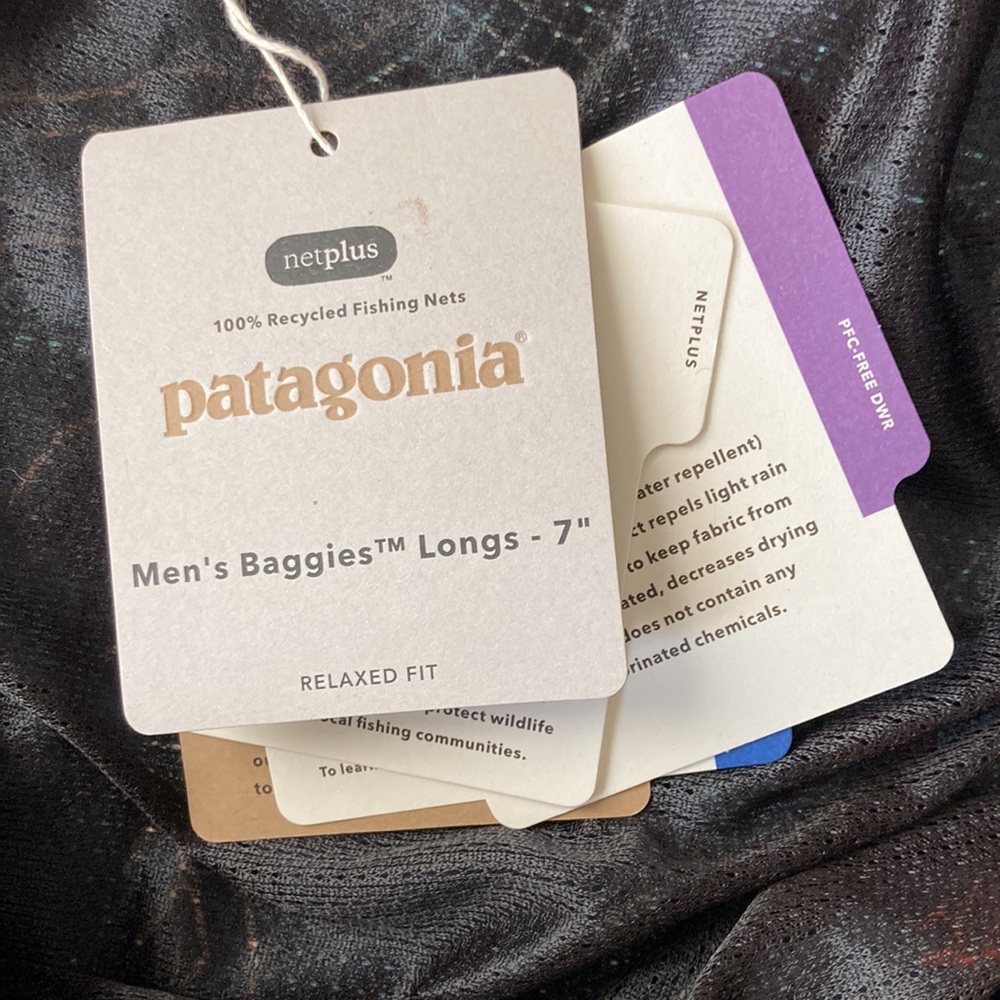 NWT Patagonia “Baggies Longs” environmentally, conscious  swim trunks - Picture 5 of 12